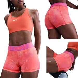 NWT NIKE PRO 365 Spot Shorts Women's Size XS Playful Pink/Hot Punch/Playful Pink